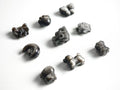 Silver Obsidian carvings